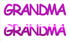 Custom-Buzz Word - GRANDMA Fuchsia