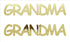 Custom-Buzz Word - GRANDMA Gold