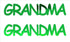 Custom-Buzz Word - GRANDMA Green