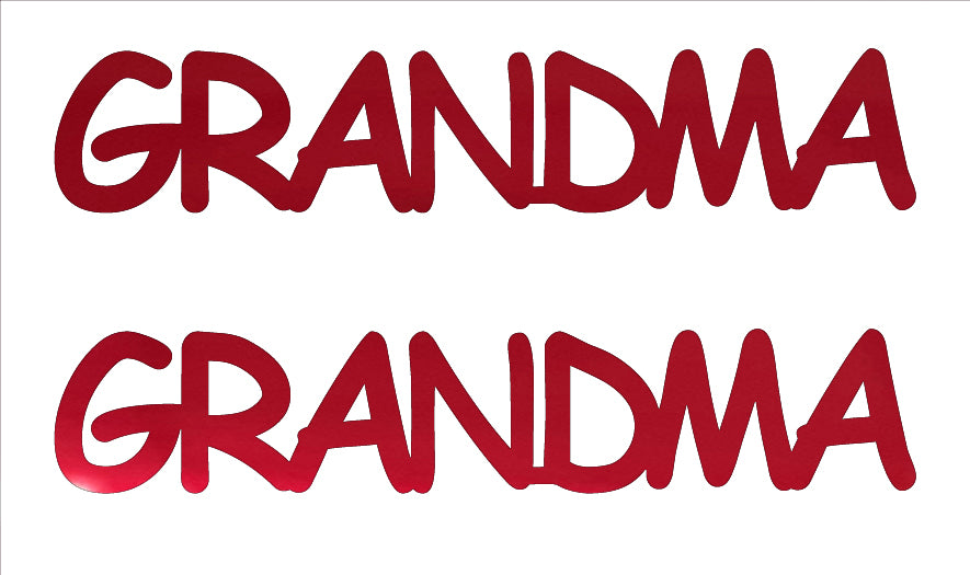 Custom-Buzz Word - GRANDMA Red