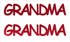 Custom-Buzz Word - GRANDMA Red