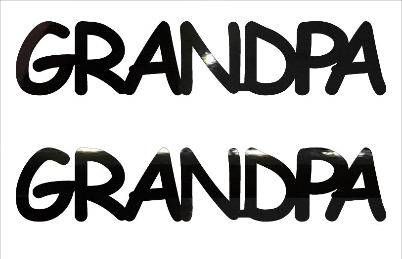 Custom-Buzz Word - GRANDPA Black