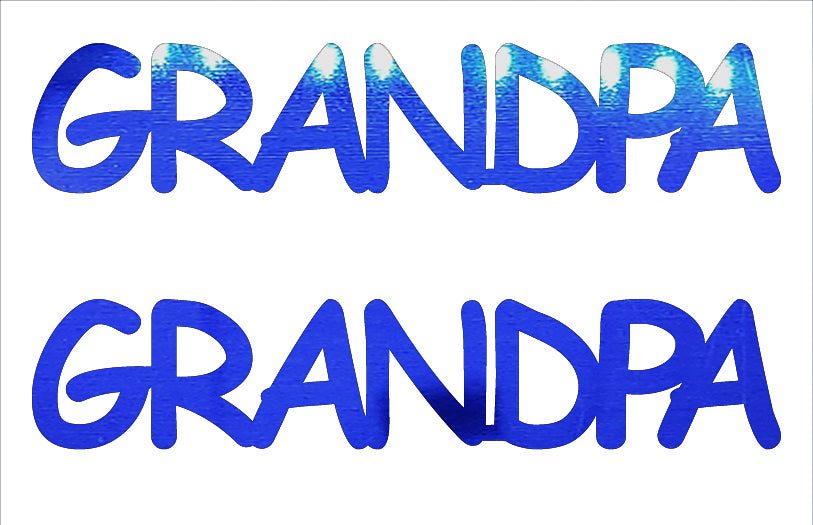 Custom-Buzz Word - GRANDPA Blue Royal