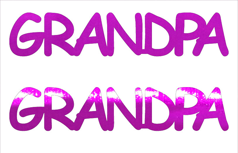 Custom-Buzz Word - GRANDPA Fuchsia