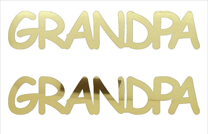 Custom-Buzz Word - GRANDPA Gold