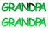 Custom-Buzz Word - GRANDPA Green