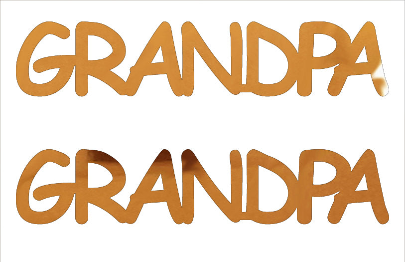 Custom-Buzz Word - GRANDPA Orange