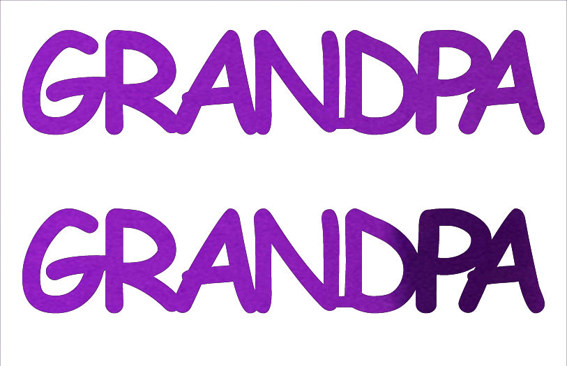 Custom-Buzz Word - GRANDPA Purple