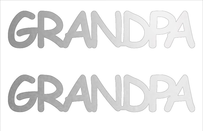 Custom-Buzz Word - GRANDPA Silver