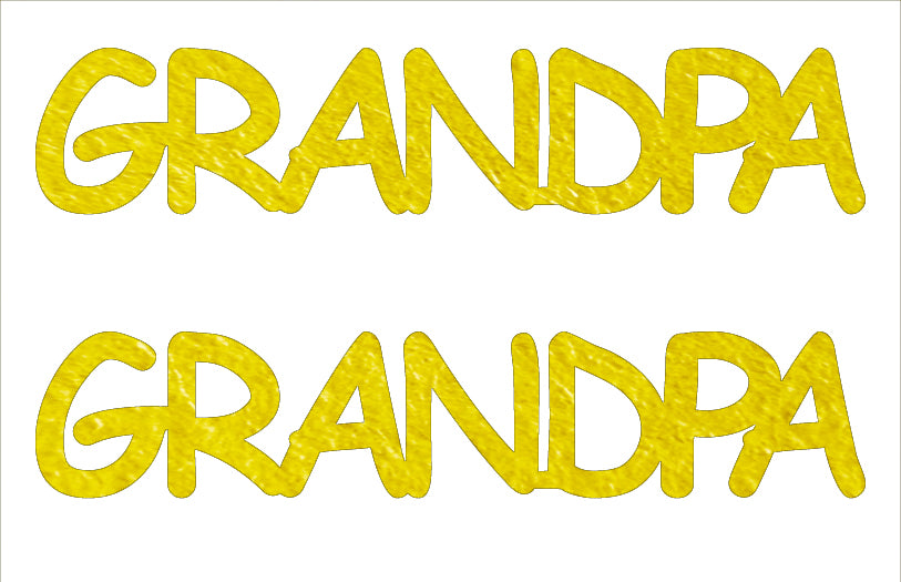 Custom-Buzz Word - GRANDPA Yellow Paper