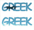 Custom-Buzz Word - GREEK Blue Sky