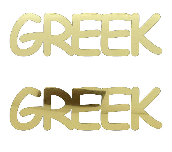 Custom-Buzz Word - GREEK Gold