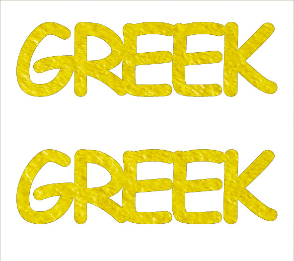 Custom-Buzz Word - GREEK Yellow Paper