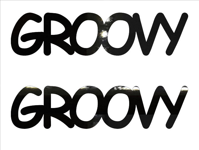 Custom-Buzz Word - GROOVY Black