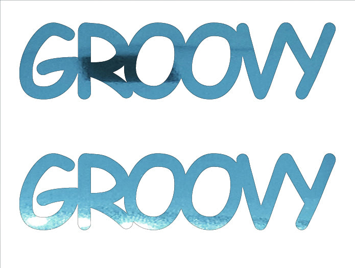 Custom-Buzz Word - GROOVY Blue Sky