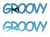 Custom-Buzz Word - GROOVY Blue Sky