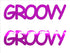 Custom-Buzz Word - GROOVY Fuchsia