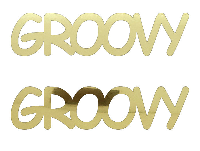 Custom-Buzz Word - GROOVY Gold