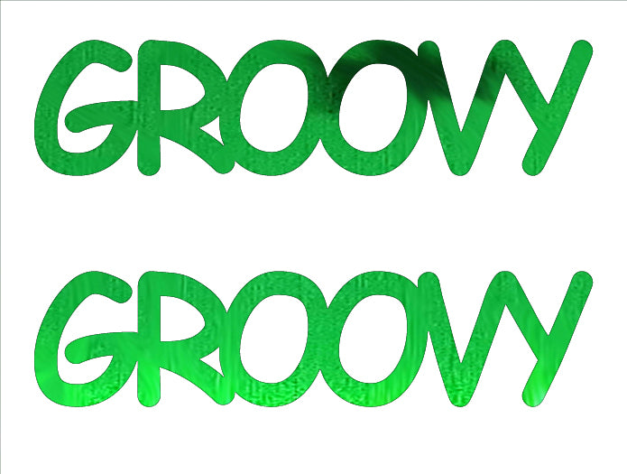 Custom-Buzz Word - GROOVY Green