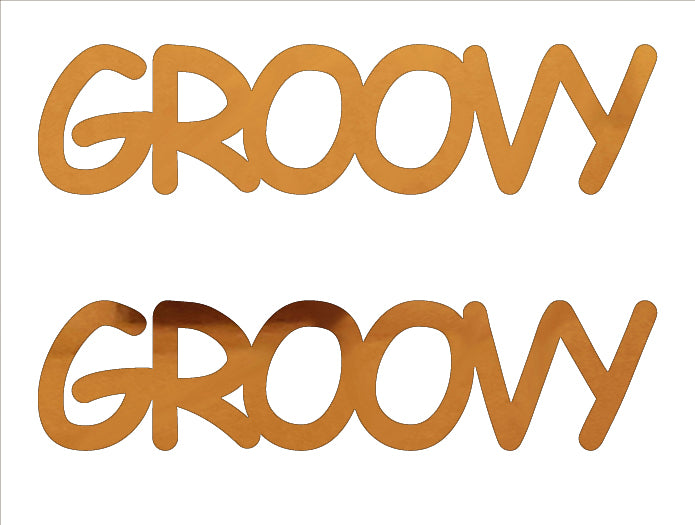 Custom-Buzz Word - GROOVY Orange