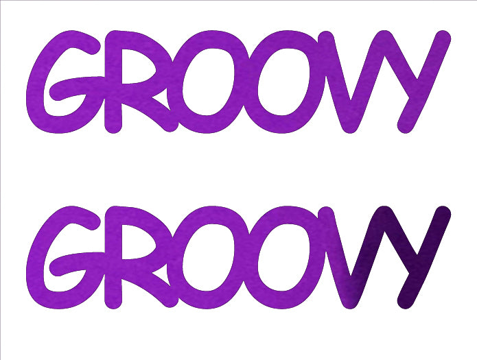 Custom-Buzz Word - GROOVY Purple