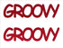 Custom-Buzz Word - GROOVY Red