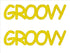 Custom-Buzz Word - GROOVY Yellow Paper