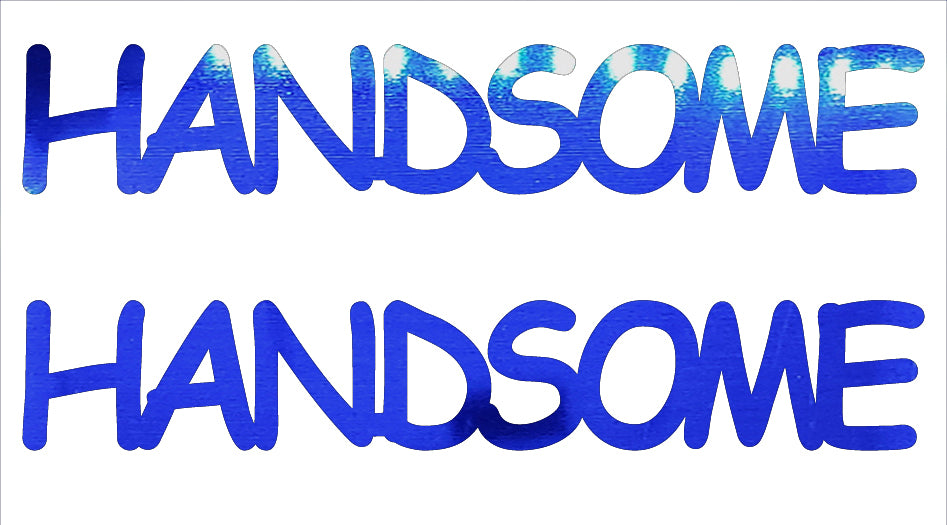 Custom-Buzz Word - HANDSOME Blue Royal