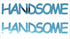 Custom-Buzz Word - HANDSOME Blue Sky