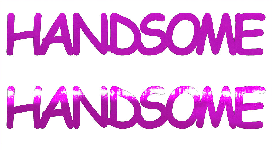 Custom-Buzz Word - HANDSOME Fuchsia