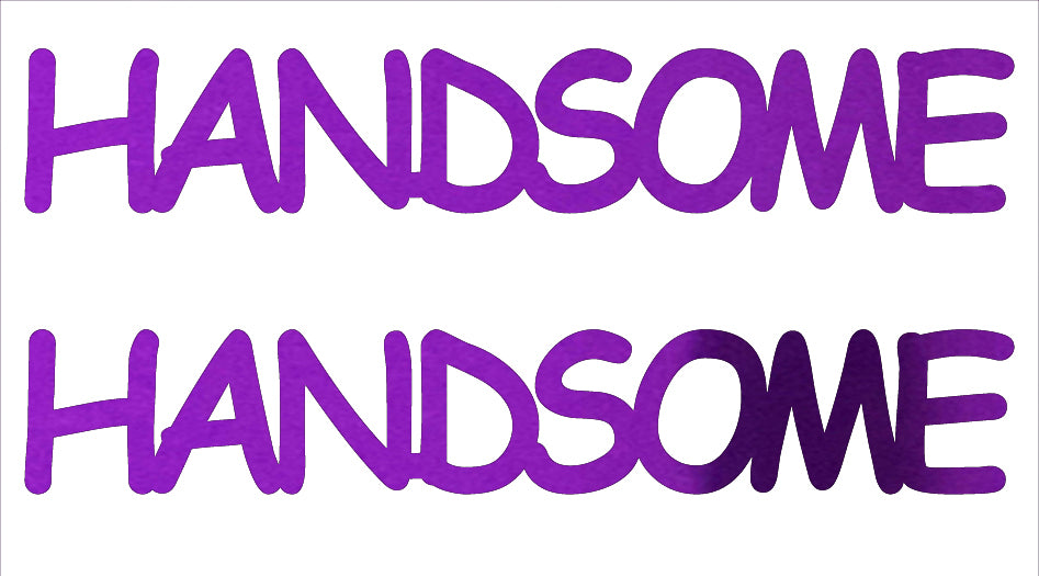 Custom-Buzz Word - HANDSOME Purple