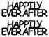 Custom-Buzz Word - HAPPILY EVER AFTER Black