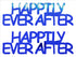 Custom-Buzz Word - HAPPILY EVER AFTER Blue Royal