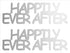 Custom-Buzz Word - HAPPILY EVER AFTER Silver