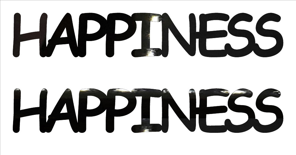 Custom-Buzz Word - HAPPINESS Black