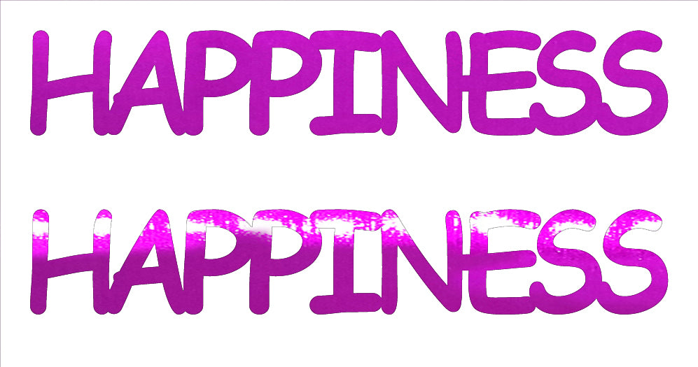 Custom-Buzz Word - HAPPINESS Fuchsia