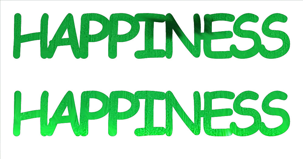 Custom-Buzz Word - HAPPINESS Green