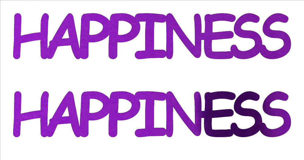 Custom-Buzz Word - HAPPINESS Purple