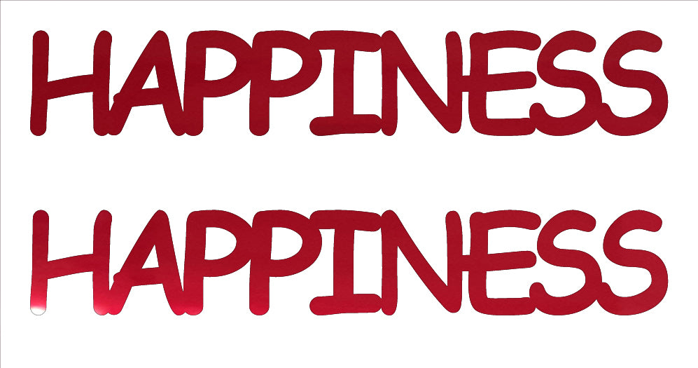 Custom-Buzz Word - HAPPINESS Red