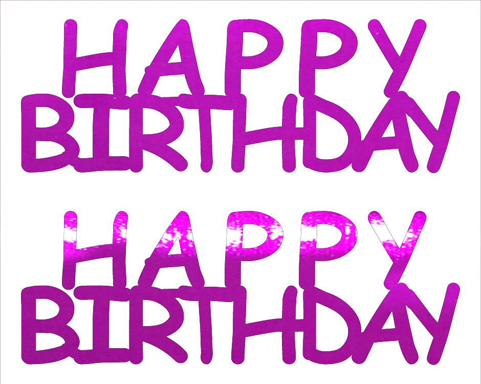 Custom-Buzz Word - HAPPY BIRTHDAY Fuchsia