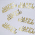 Custom-Buzz Word - HAPPY BIRTHDAY Gold