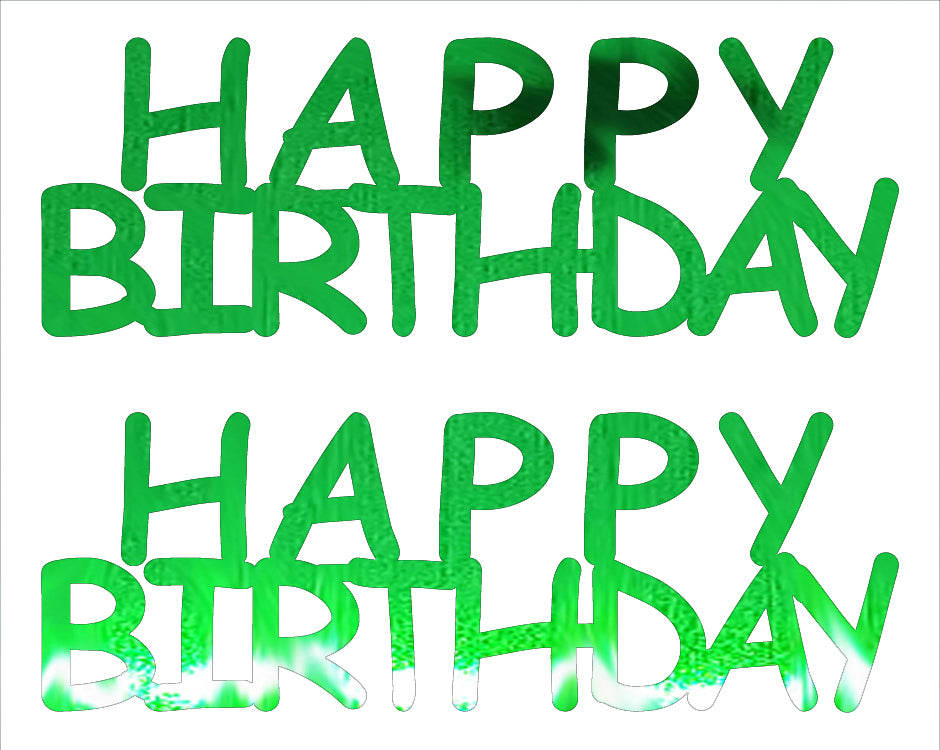 Custom-Buzz Word - HAPPY BIRTHDAY Green