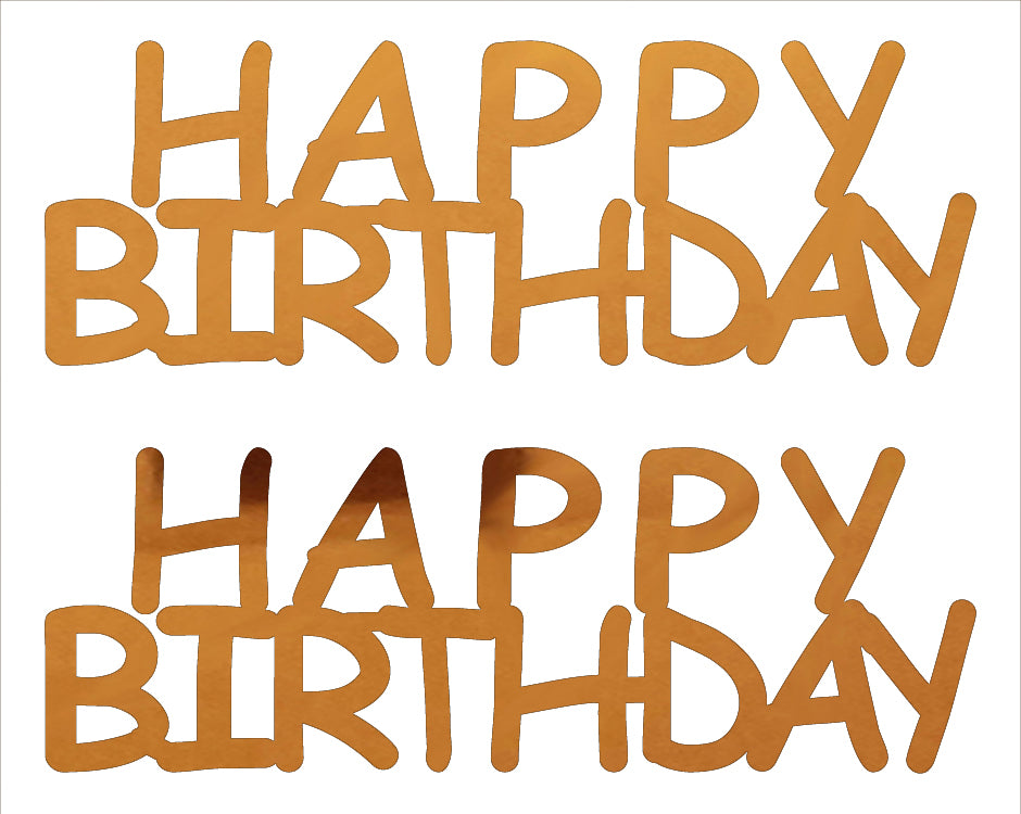 Custom-Buzz Word - HAPPY BIRTHDAY Orange