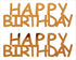 Custom-Buzz Word - HAPPY BIRTHDAY Orange