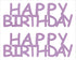 Custom-Buzz Word - HAPPY BIRTHDAY Pink