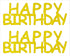 Custom-Buzz Word - HAPPY BIRTHDAY Yellow Paper