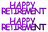 Custom-Buzz Word - HAPPY RETIREMENT Purple