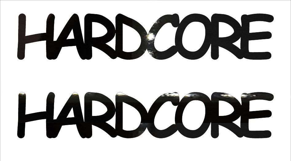 Custom-Buzz Word - HARDCORE Black