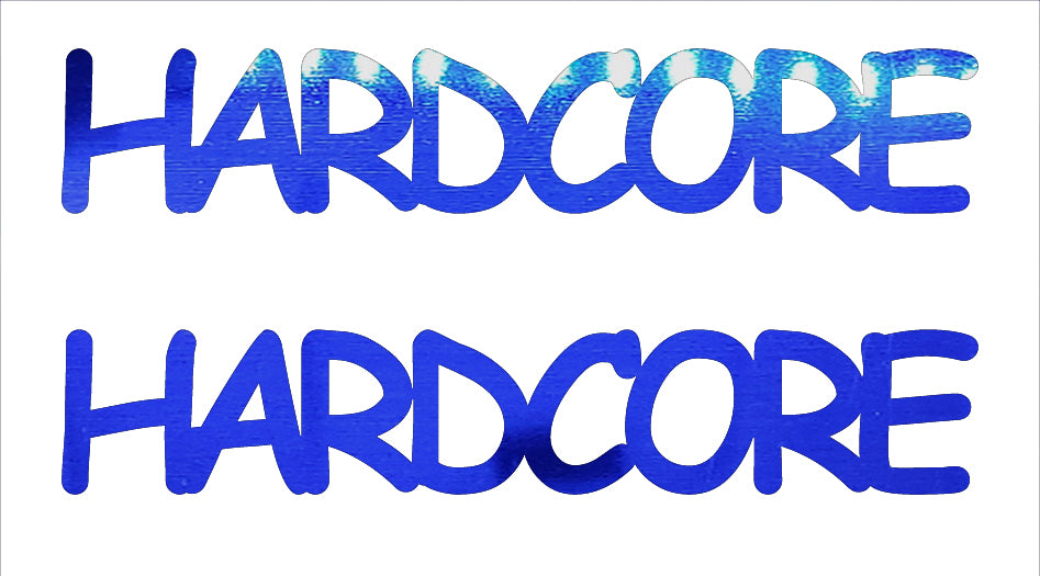 Custom-Buzz Word - HARDCORE Blue Royal