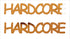 Custom-Buzz Word - HARDCORE Orange